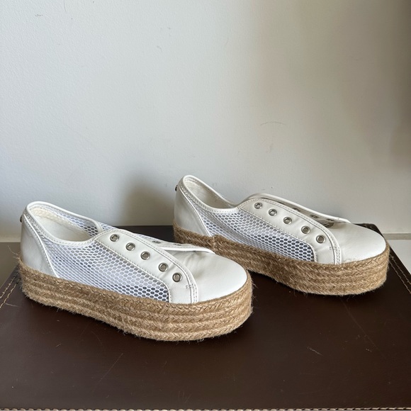 Steve Madden Mars Espadrilles Platform Sneakers White Women’s - Picture 5 of 13